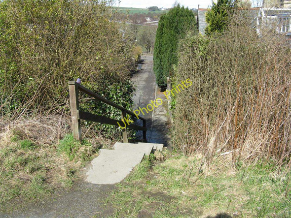 Photo 6"x4" Path and steps to the Union Canal Linlithgow c2010