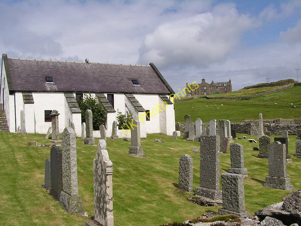 Photo 6"x4" Lunna Kirk and Lunna House Lunna c2007