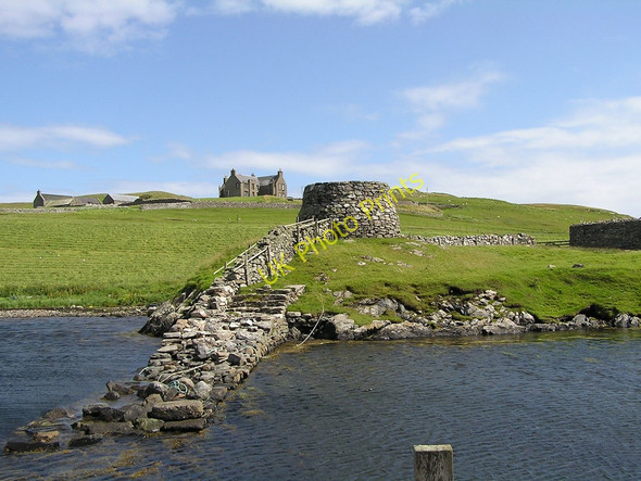 Photo 6"x4" Old Pier and Lime Kiln at Lunna Lunna c2007