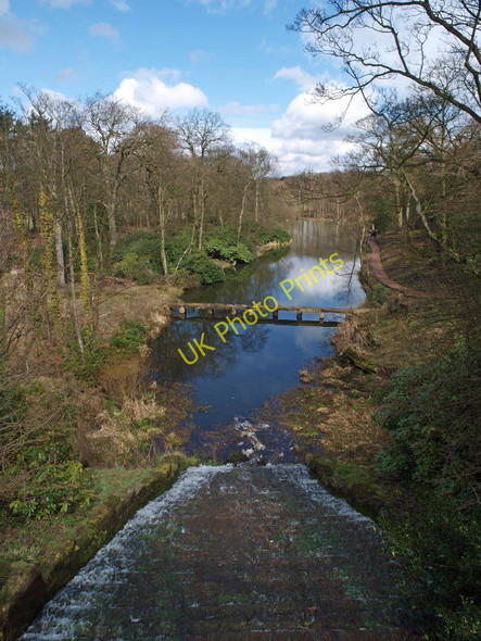 Photo 6"x4" The cascade into the Lower Lake Nostell Priory Foulby c2010