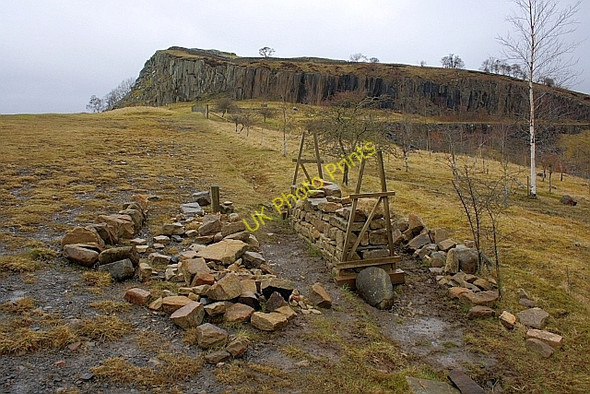 Photo 6"x4" Demonstration Stone Walling. Walltown Quarry Greenhead\/NY6665 c2010