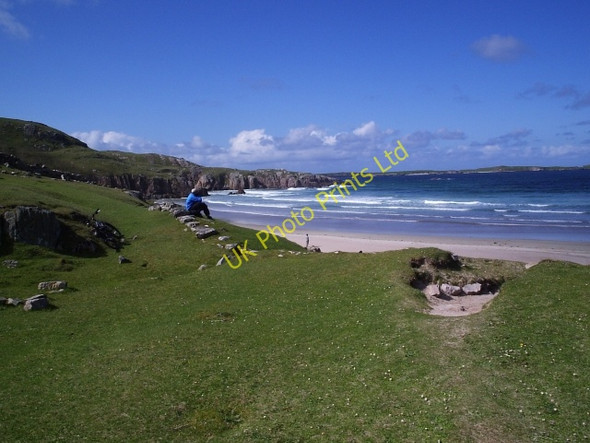 Photo 6"x4" Traigh na h Uamhag Beach Leirinmore c2006