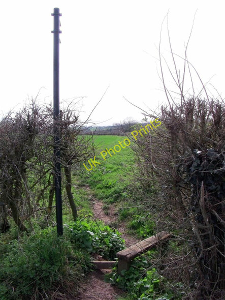 Photo 6"x4" Stile on line of the Charnwood Forest Canal West End\/SK4219 c2010