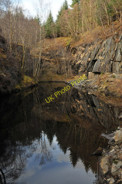 Photo 6"x4" Disused slate quarry at Ballachulish Ballachulish c2010