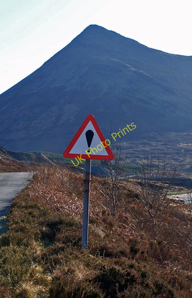 Photo 6"x4" Warning - mountain ahead? East Suisnish c2010