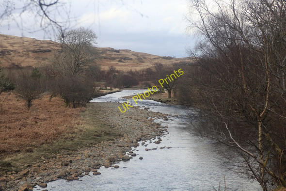 Photo 6"x4" Lussa River, looking towards Loch Spelve Strathcoil c2010