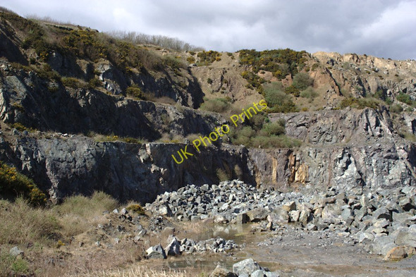 Photo 6"x4" One of the Quarry Faces at Dean Quarry Porthoustock c2010