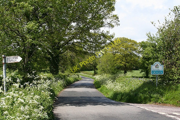 Photo 6"x4" Clayhidon: Devon boundary Carlingwark c2006