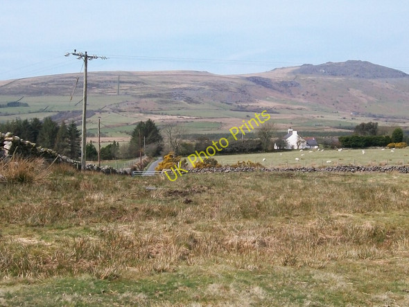 Photo 6"x4" View westwards from the moor towards Ffridd Farm Bwlch-derwin c2010