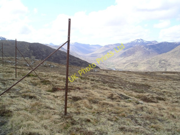Photo 6"x4" Fence post, Carn Glas lochdarach Allt a' Choire Chruim c2006