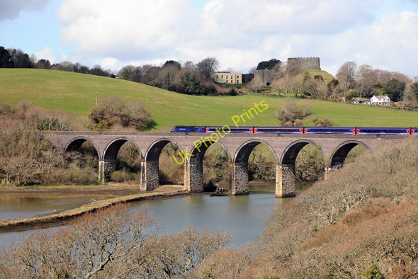 Photo 6"x4" Penzance bound train on Forder viaduct Saltash\/SX4258 c2010