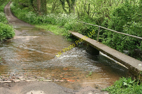 Photo 6"x4" Clayhidon: Hidewood Lane ford Biscombe c2006