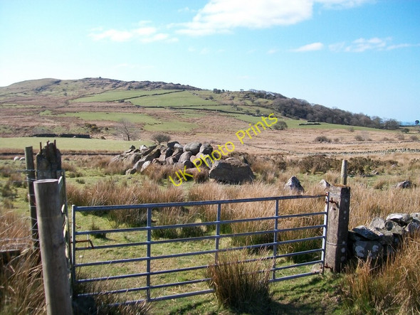 Photo 6"x4" Modern field clearance cairn next to the Gorseddau Tramway Golan c2010