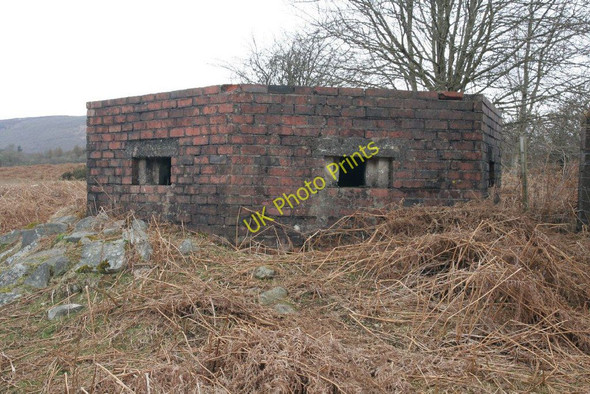 Photo 6"x4" Brickwork on the pillbox Llanwrthwl c2010