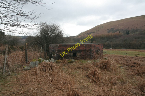 Photo 6"x4" Pillbox by the fence Llanwrthwl c2010
