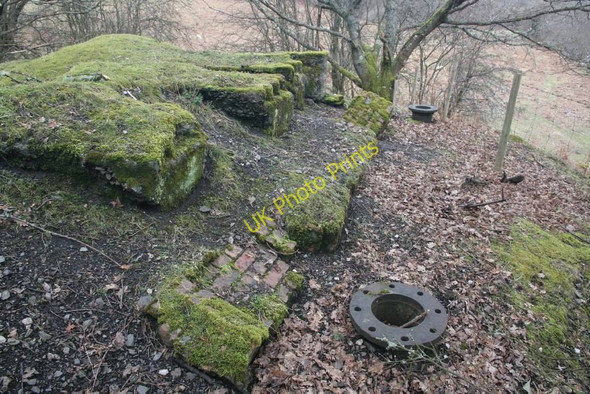 Photo 6"x4" Brickwork by the bridge Llanwrthwl c2010
