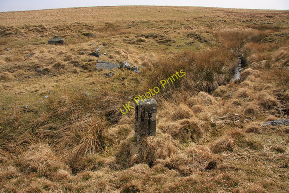 Photo 6"x4" WD 23 boundary stone Mead c2010