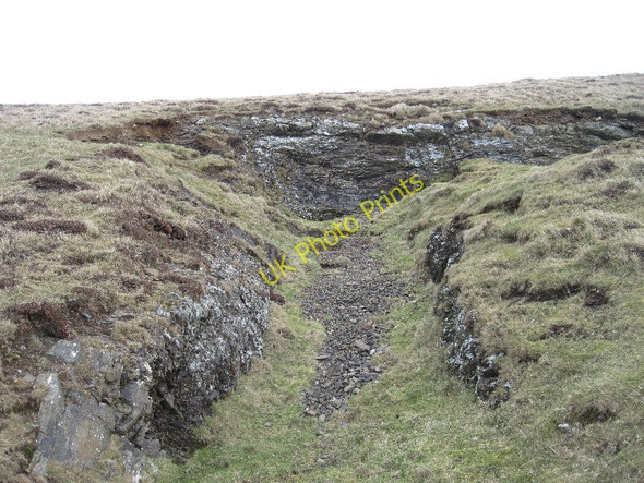 Photo 6"x4" Manganese working on Trwyn y Fulfran Mynydd Gilan c2010