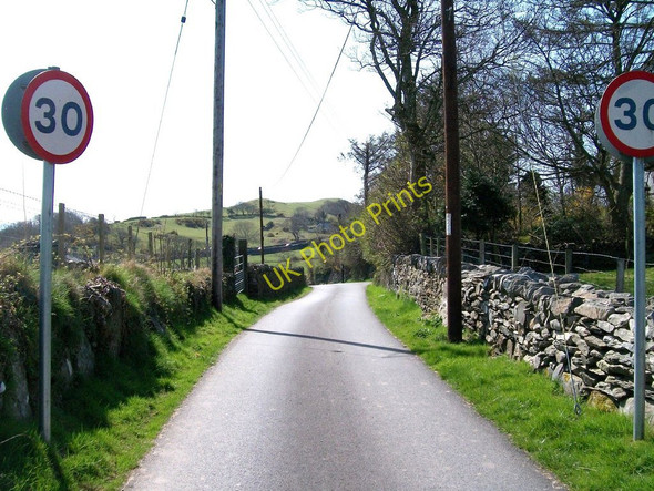 Photo 6"x4" Entering Pentrefelin from the north along Lon Tabor lane Criccieth c2010