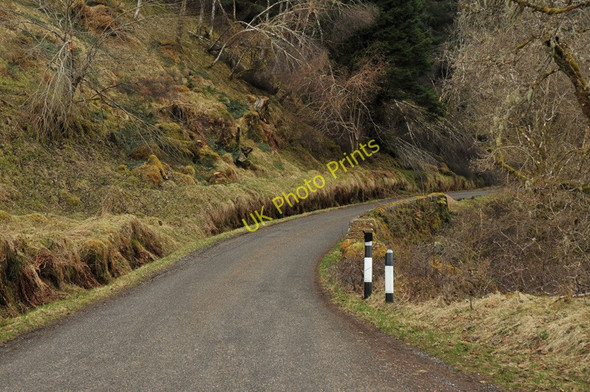 Photo 6"x4" Steep road through the glen near Inverfarigaig Inverfarigaig c2010
