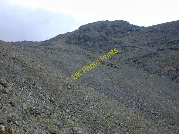 Photo 6"x4" Screes at the head of Coir' an Eich Bualintur c2004