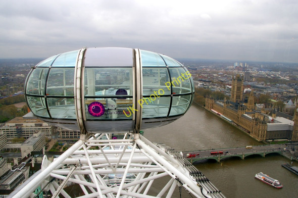 Photo 6"x4" London Eye to Westminster Westminster c2010