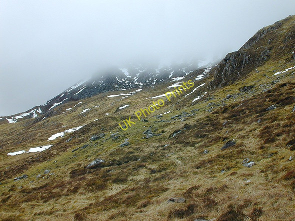 Photo 6"x4" Path to the Bealach nan Spainteach Sg\u00f9rr nan Spainteach c2005