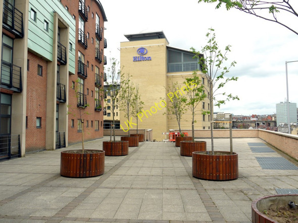 Photo 6"x4" Landscaped walkway above Bottle Bank Newcastle upon Tyne c2010