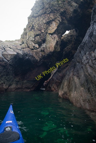 Photo 6"x4" Natural arch and blowhole Creagach Point c2010