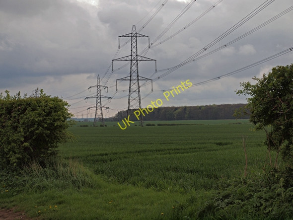 Photo 6"x4" Pylons near Manor Wold Farm Horkstow Wolds c2010