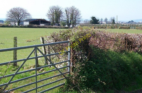 Photo 6"x4" View across farmland towards Tyddyn Iol Abererch c2010