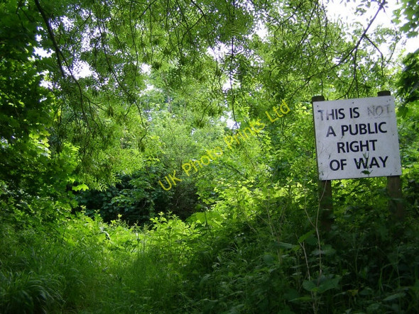 Photo 6"x4" Large informative sign, Clearbury Ring Nunton c2006
