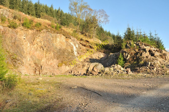 Photo 6"x4" Small quarry in the forest near Inverawe Corfhouse c2010