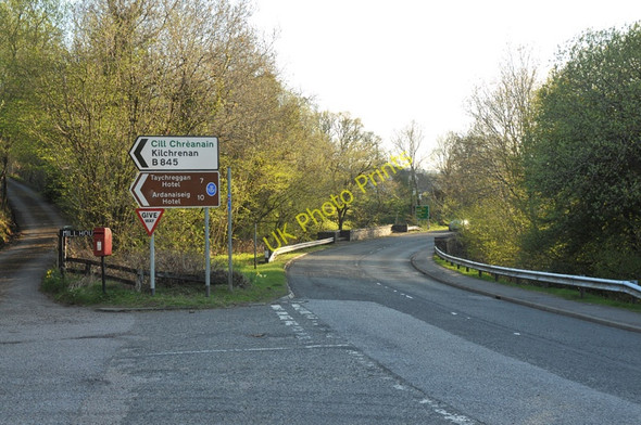 Photo 6"x4" Junction of the A85 and B845 Ichrachan c2010