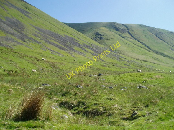 Photo 6"x4" Scree slopes on Talla Cleuch Head Talla Linnfoots c2006