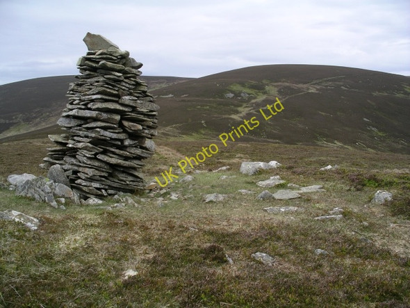 Photo 6"x4" Cairn, Newholm Cairns Hill Dollar Law c2006