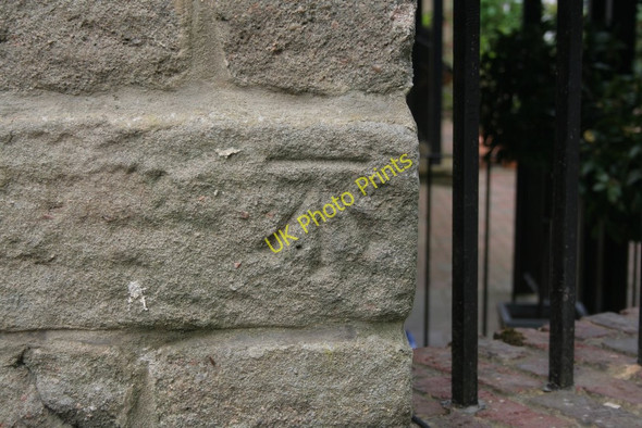 Photo 6"x4" Cut Bench Mark (close-up) Knaresborough c2010