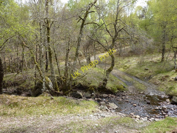 Photo 6"x4" Track crossing the Allt nam Balloch Comrie\/NH4155 c2010