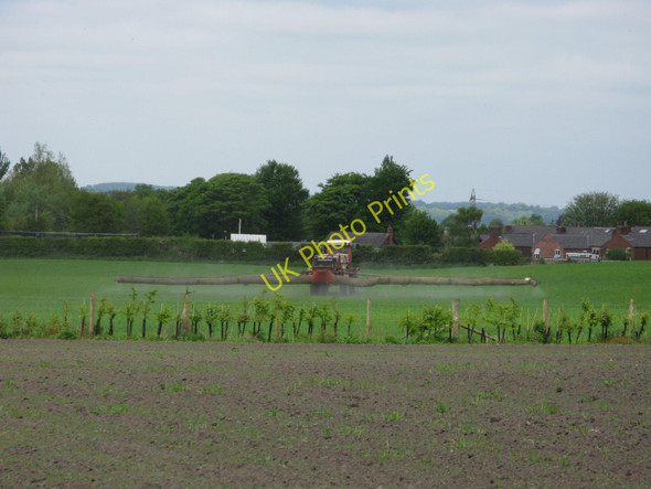 Photo 6"x4" Crop spraying in fields near Winstanley College Far Moor\/SD5304 c2010
