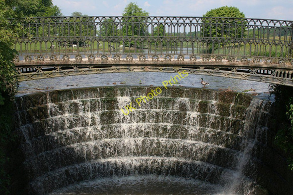 Photo 6"x4" Weir and Footbridge, Ripley Castle Ripley\/SE2860 c2010