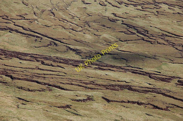 Photo 6"x4" Patterns in the peat, Coire na Fearna Allt Srath a' Ghlinne c2010