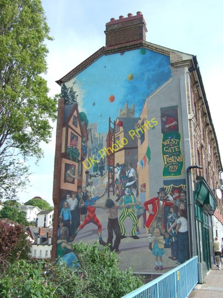 Photo 6"x4" The West Gate mural, Exeter Exeter c2010