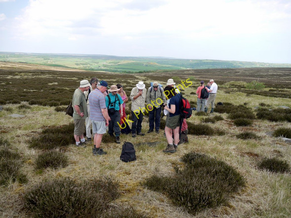 Photo 6"x4" Meeting of rock art enthusiasts, Brow Moor Ravenscar c2010