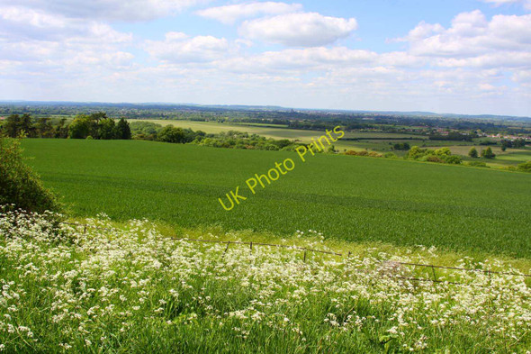 Photo 6"x4" Arable field on Aston Hill Wendover c2010