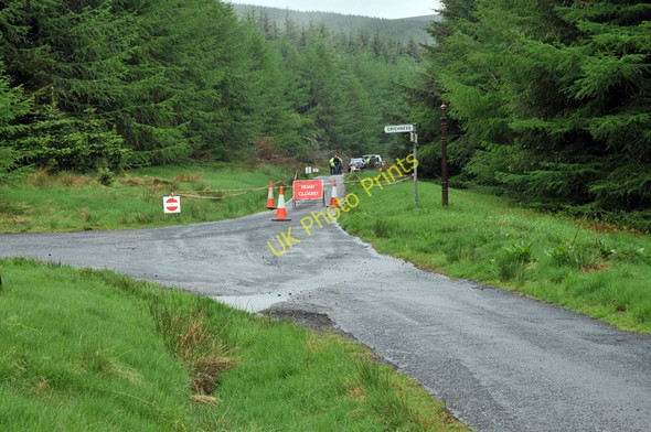 Photo 6"x4" Road junction in Upper Monynut Forest Dogbush Knowe c2010