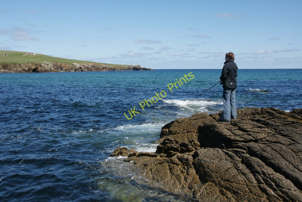 Photo 6"x4" Fishing at Skaw Kirkaton c2010