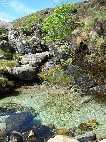 Photo 6"x4" Clear pool on the Allt Mam a' Phobuill Coire nan Laogh\/NG5125 c2010