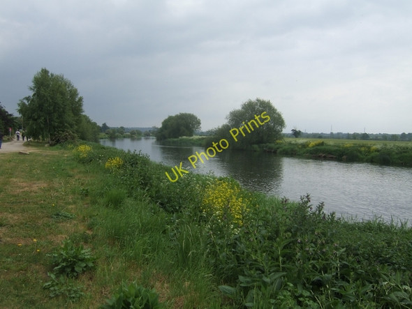 Photo 6"x4" River Trent downstream of Swarkestone Bridge Swarkestone c2010