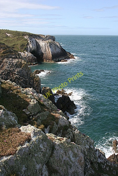 Photo 6"x4" Cliffs at Bwa Gwyn Rhoscolyn c2010