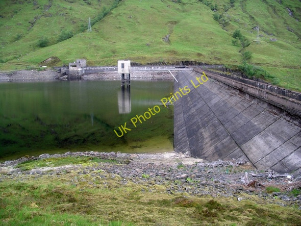 Photo 6"x4" Dam, Loch Quoich Coire an t-Seasgaich c2006